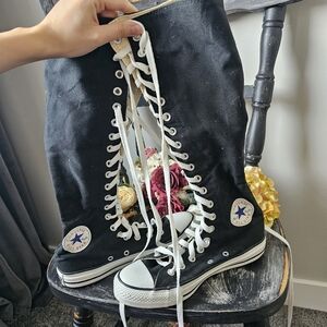 Converse Chuck Taylor All Star XXHI Hi Boot Black Tall Canvas Size 7.5